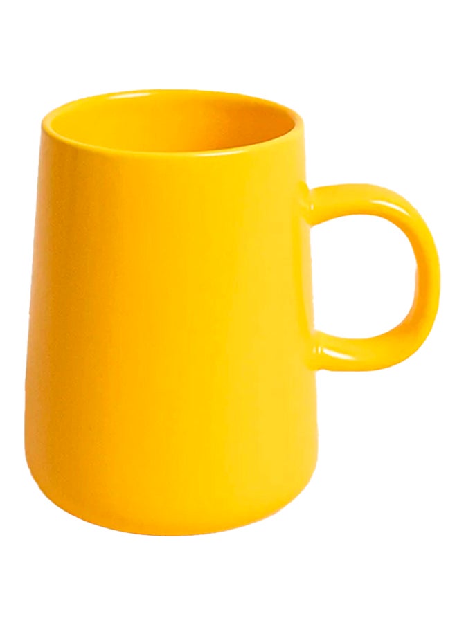 Frosted Ceramic Coffee Mug Yellow