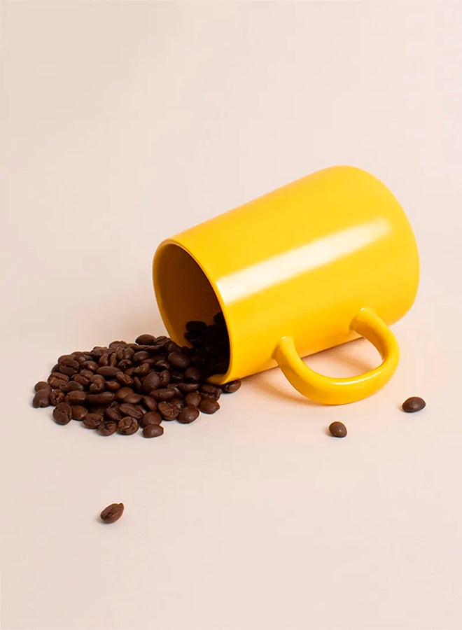 Frosted Ceramic Coffee Mug Yellow