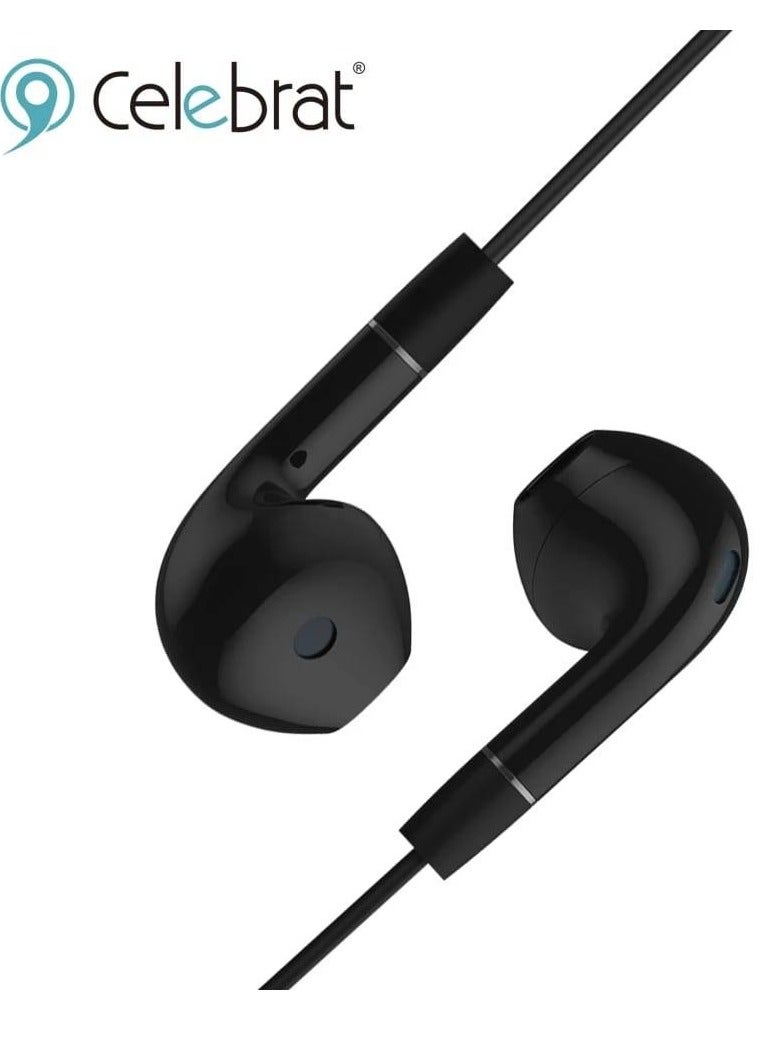 Celebrat G8 Wired Bass Stereo Earphone With Controler And Microphone