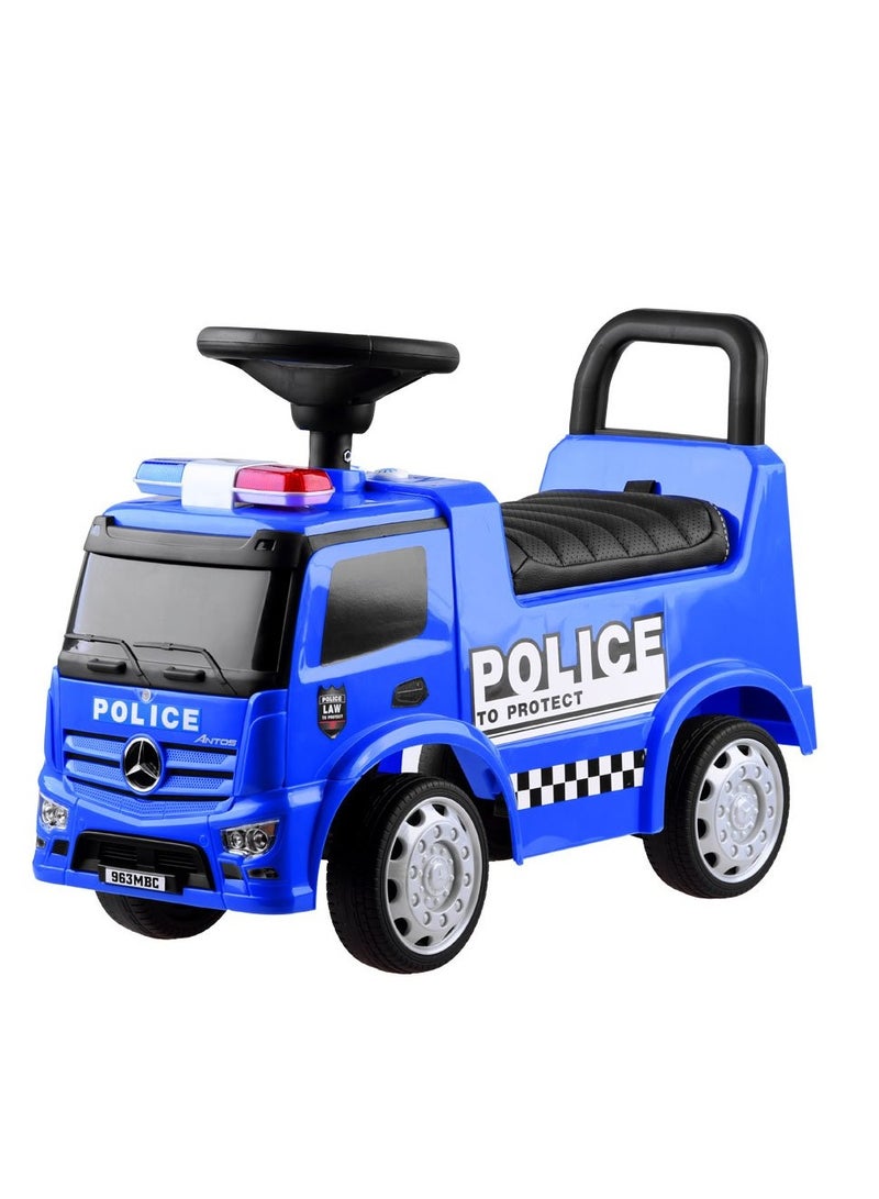 Mercedes Benz Police Pusher Car - Blue