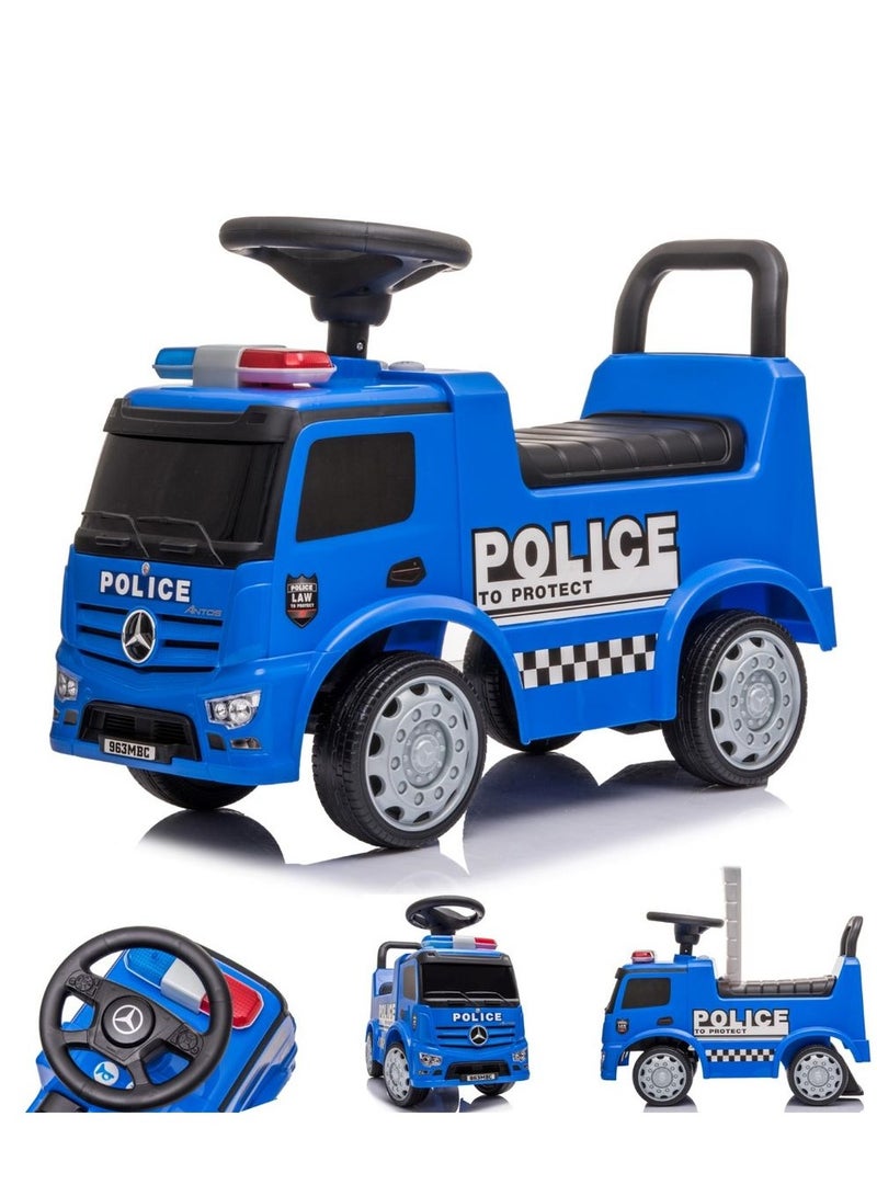 Mercedes Benz Police Pusher Car - Blue