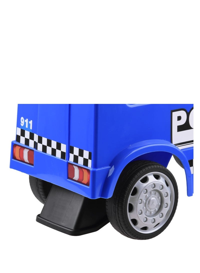 Mercedes Benz Police Pusher Car - Blue