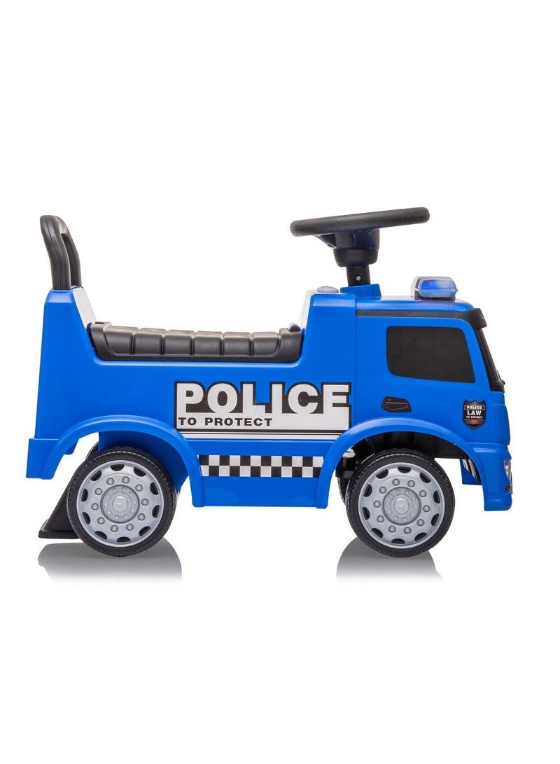 Mercedes Benz Police Pusher Car - Blue