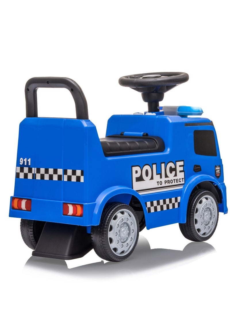 Mercedes Benz Police Pusher Car - Blue