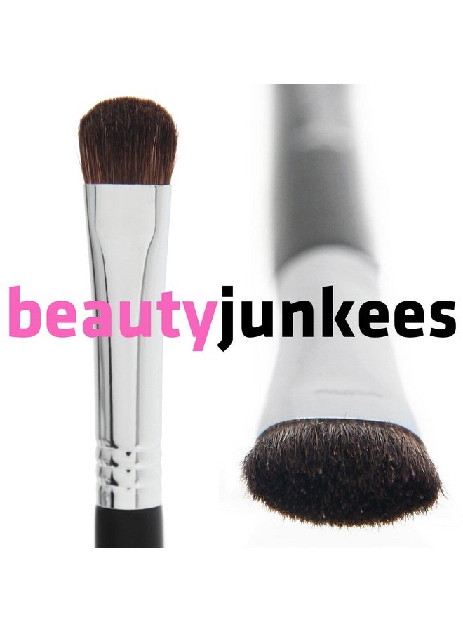 Pro Shader Eyeshadow Brushbeauty Junkees Pro All Over Short Flat Shader Eye Shadow Brush For Liddense Rounded Bristles To Pack And Blend Powder Cream Eye Shadow On Eyelid And Crease