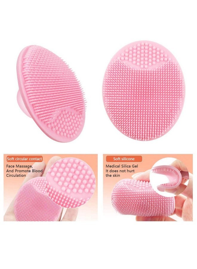 10Pcs Silicone Facial Cleansing Brush Super Soft Face Scrub Clean Brushacne Blackheads Removing Handheld Face Scrubber For Sensitivedelicatedry Skin