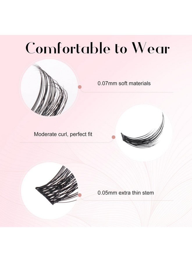 Lash Clusters Individual Lashes D Curl 7 Pairs Mixed Lightweight False Eyelashes Cluster Lashes Individual Lash Extensions For Selfapplication Diy At Homepre 4