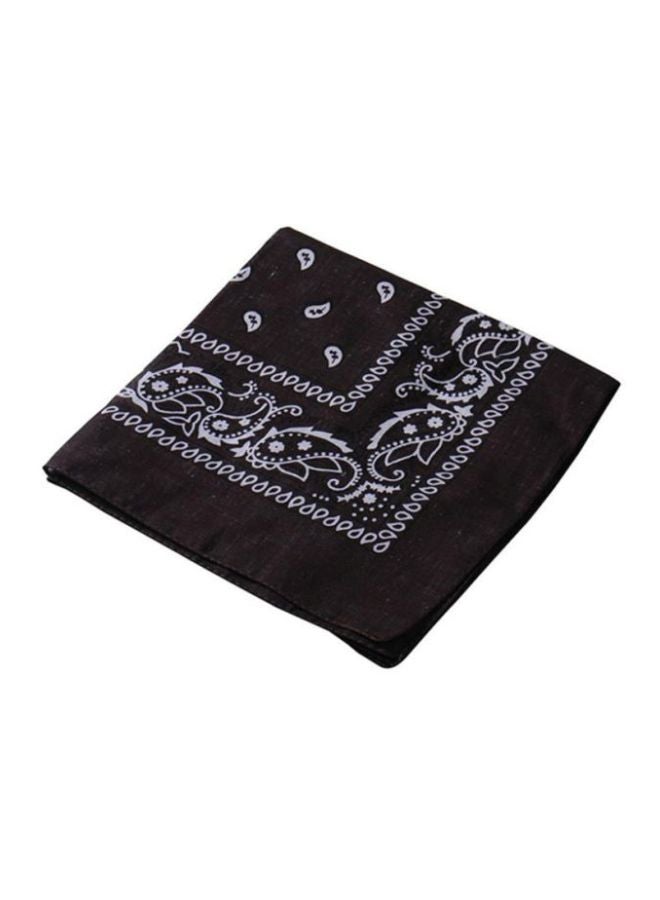 Paisley Print Bandana Black