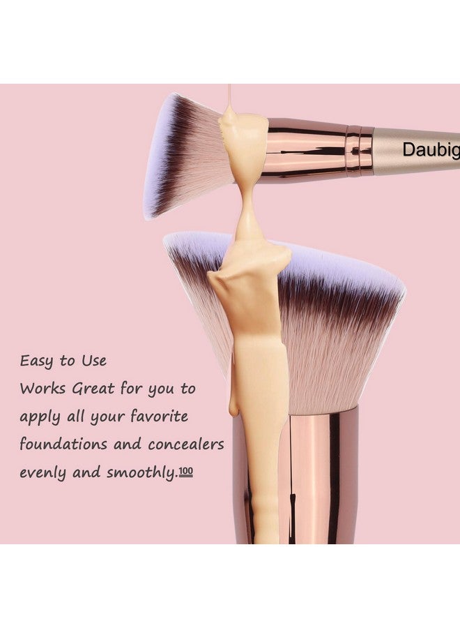 Makeup Brushes Dualended Angled Foundation Brush Concealer Brush Perfect For Any Look Premium Luxe Hair Rounded Taperd Flawless Brush Ideal For Liquidcreampowder Blending