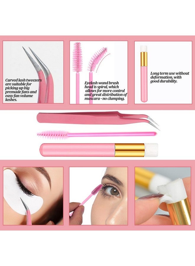 Diy Lash Extension Kit Individual Lashes Kit For Beginner At Home With 280 Pcs 916Mm Length 40D Curl Lash Clusters Lash Bond And Seal Glue Remover Tweezers Lash Applicator Tool