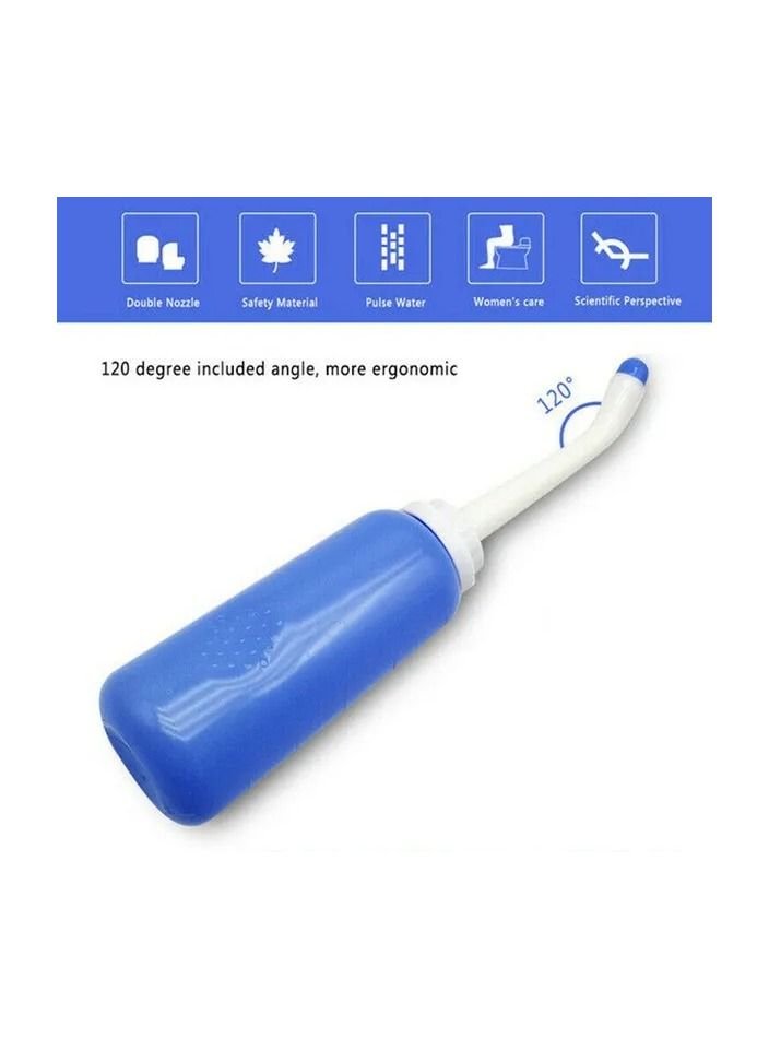 1-Piece 500ml Portable Travel Handheld Personal Bidet for Toilet,Camping Hiking Outdoor Sports Personal Cleaning Care Tools
