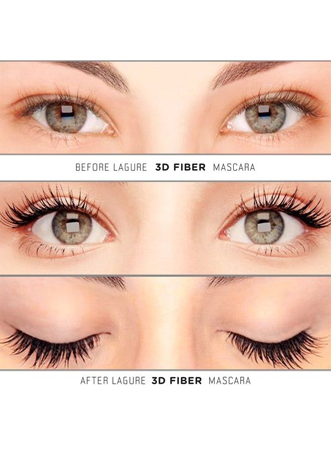 400x Silk Fiber Lash Mascara - Best for Thickening & Lengthening Eyelashes - Premium Quality, Last All Day, Waterproof, Smudge proof, Hypoallergenic - Includes Carry Case