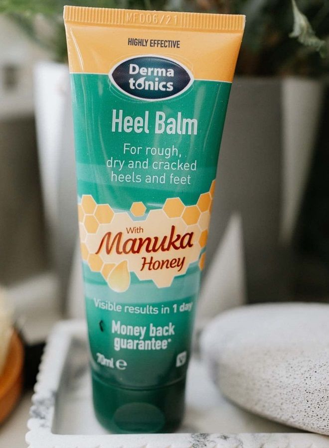 Heel Balm with Manuka Honey | Suitable for Diabetics | 70 ml | Hydrates and Draws Moisture Into Your Skin | Ideal for People With Very Dry Feet