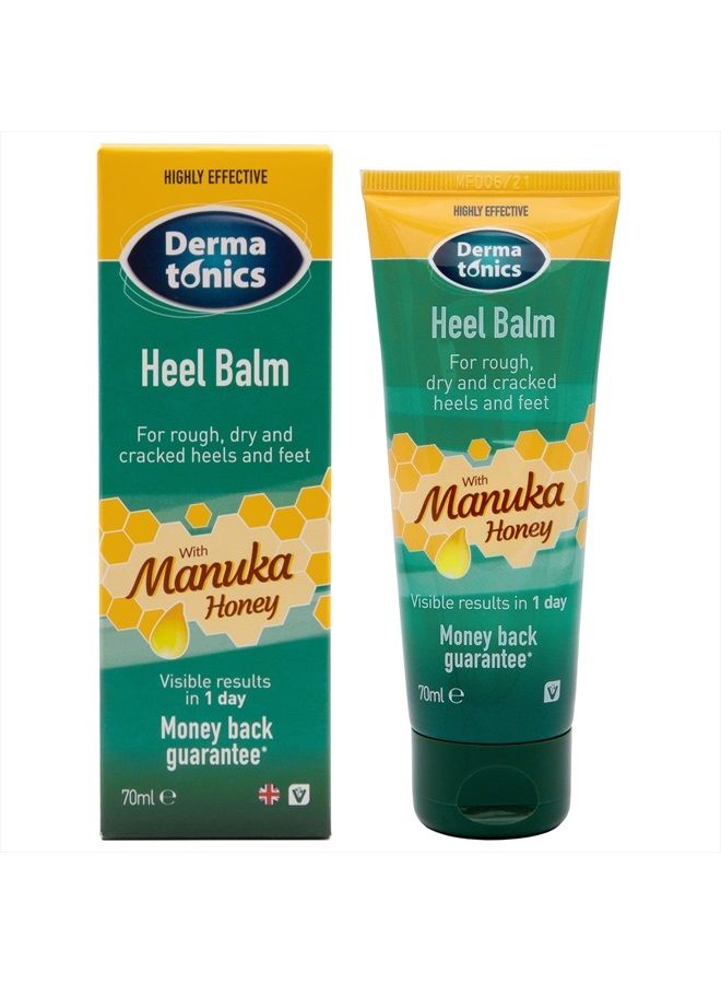 Heel Balm with Manuka Honey | Suitable for Diabetics | 70 ml | Hydrates and Draws Moisture Into Your Skin | Ideal for People With Very Dry Feet