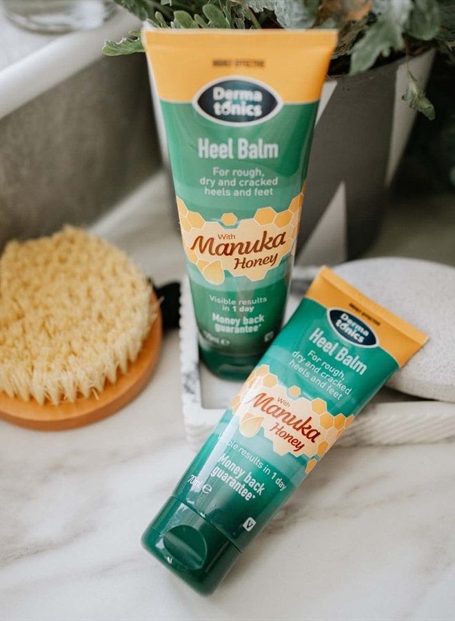 Heel Balm with Manuka Honey | Suitable for Diabetics | 70 ml | Hydrates and Draws Moisture Into Your Skin | Ideal for People With Very Dry Feet