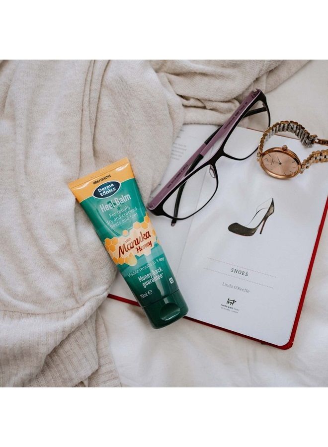 Heel Balm with Manuka Honey | Suitable for Diabetics | 70 ml | Hydrates and Draws Moisture Into Your Skin | Ideal for People With Very Dry Feet