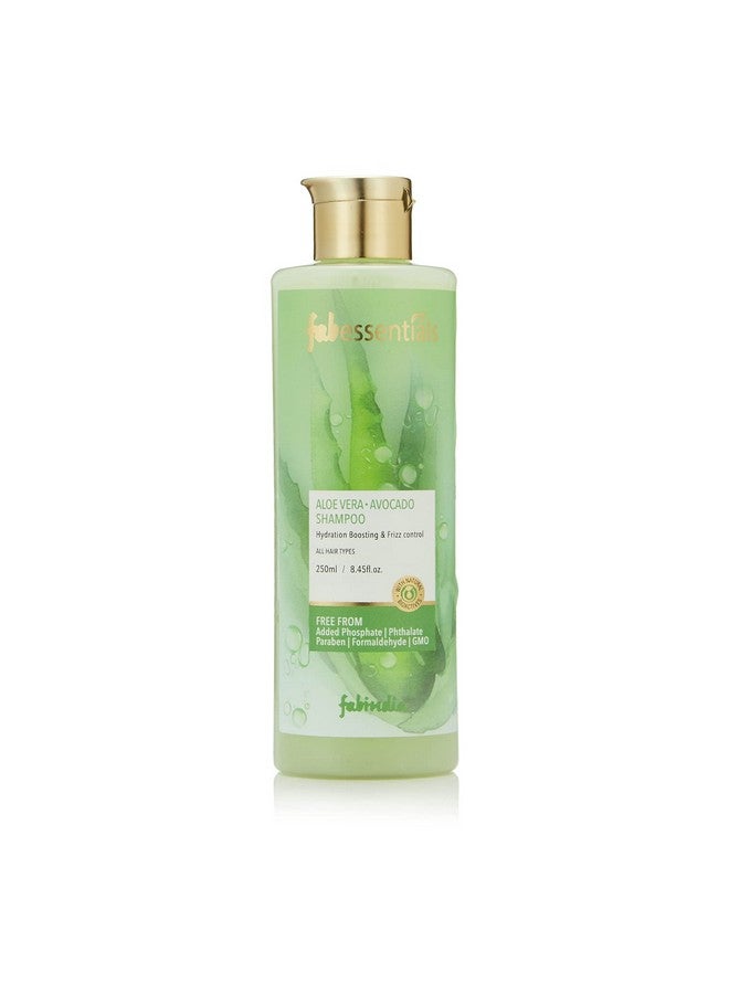 Aloe Vera Avocado Shampoo Enriched With Vitamin E Hydration Boosting & Frizz Control Ph 5.5 Replenishes Dull Lifeless Strands & Restores Hydration 250 Ml