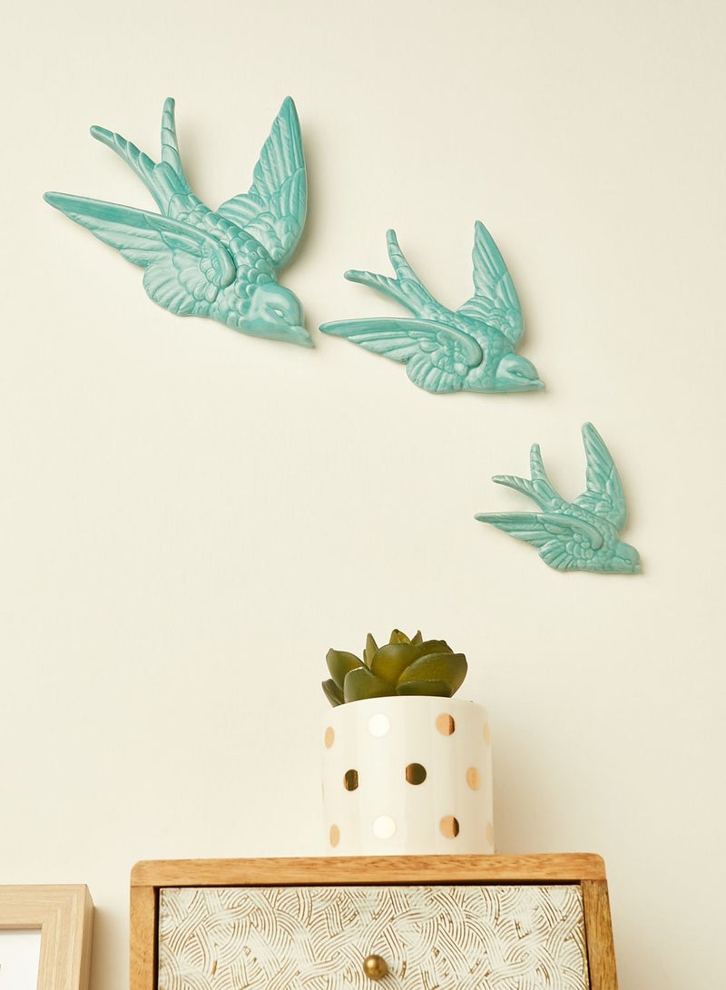 Swallow Wall Decorations - Set Of 3
