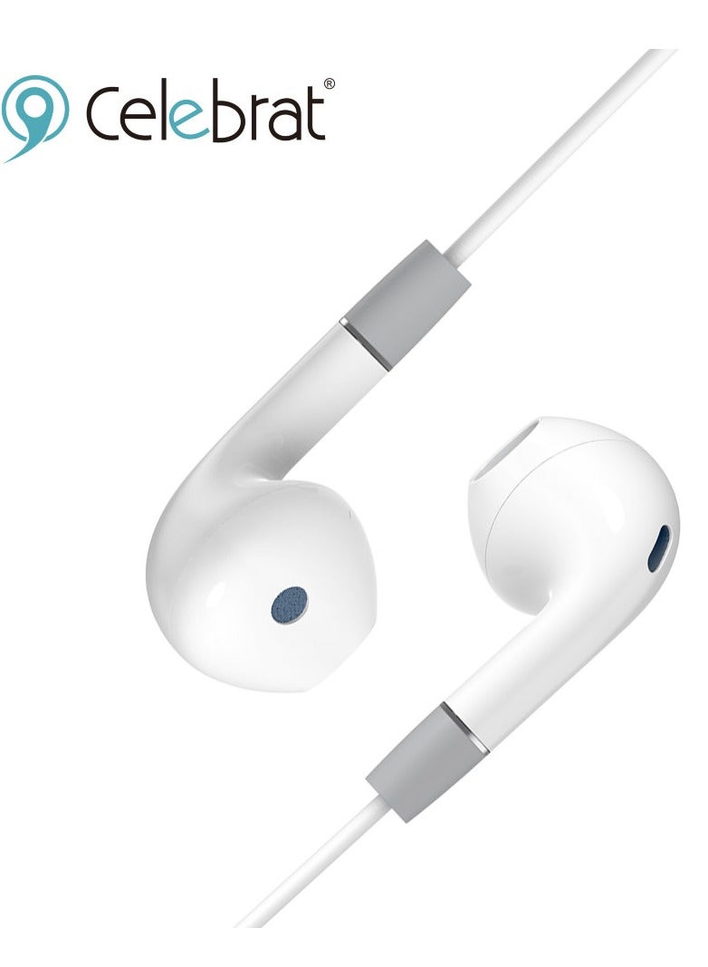 Celebrat G8 Wired Bass Stereo Earphone With Controler And Microphone