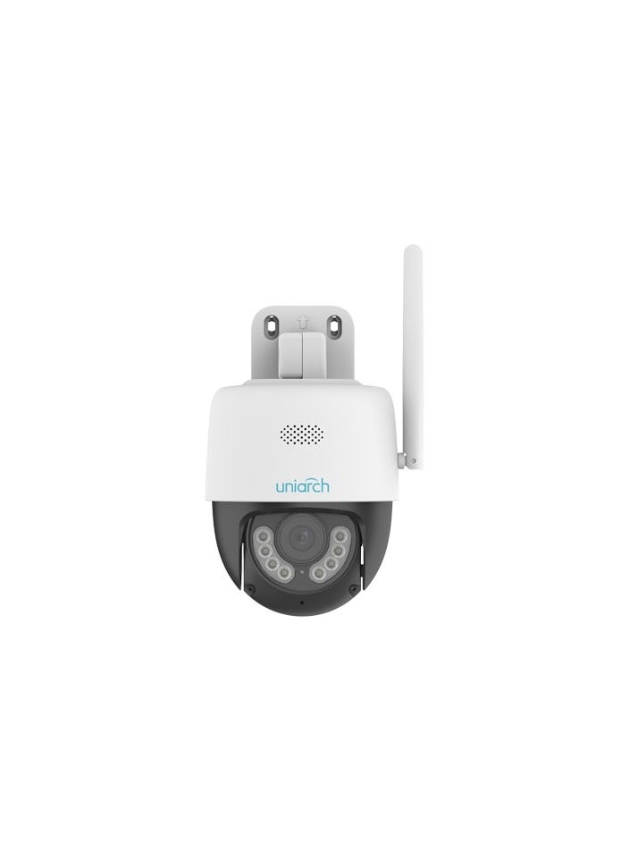 Uniarch High Quality 3MP HD Outdoor Pan & Tilt Wi-Fi Camera, Built-in Mic & Speaker, Supports 256 GB Micro SD card, White