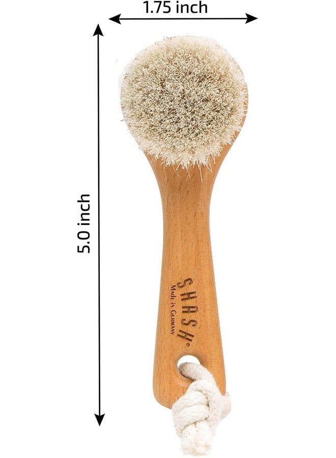 Since 1869 Hand Made In Germanysustainable Exfoliating Face Brushscrub Cleansing Brushexfoliates Skin To Help Reduce Flakingfine Linessupports Glowing Complexion (Medium Horse Hair Bristle)