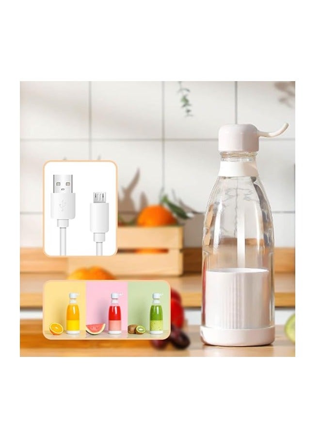 Portable Electric Juicer, 300ML Portable Blender Mini Smoothie Maker with 8 Stainless Steel Blades, USB Rechargeable Juicer Mixer Fruit Food Blender