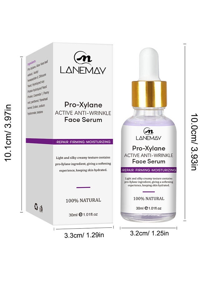 Pro-Xylane Face Serum, Anti-Aging And Anti-Wrinkle Formula To Promote Collagen Synthesis, Tender And Moisturize Skin, Reduce Fine Lines And Reveal Youthful Radiance