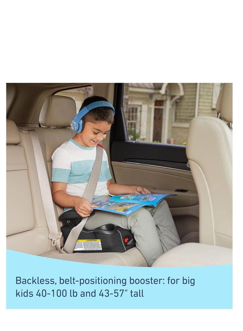 GracoÂ® TurboBoosterÂ® LX Backless Booster with Affix Latch | Backless Booster Seat for Big Kids Transitioning to Vehicle Seat Belt (Rio)