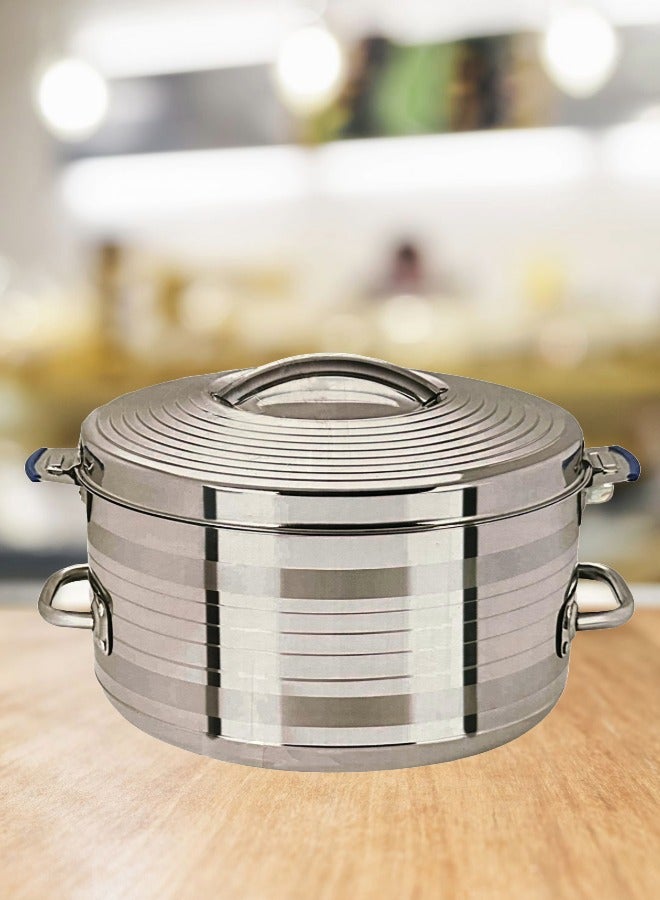 Hot Pot Stainless Steel Casserole With Lid Silver 30000ML