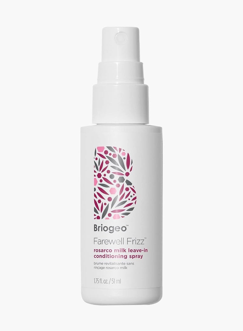 Briogeo Farewell Frizz Conditioner Spray - Anti-Frizz Treatment for Curly, Straight or Wavy Hair with Argan Oil and Detangling Benefits