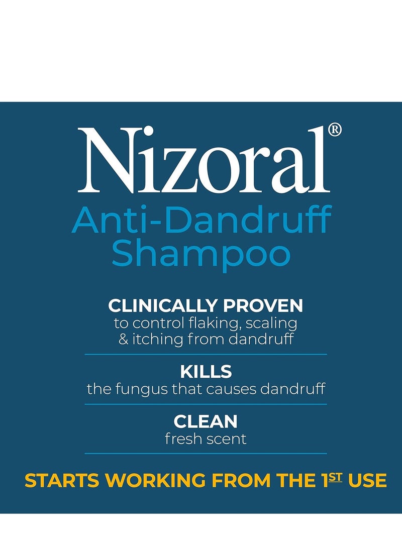 Nizoral anti-dandruff shampoo with 1% ketoconazole fresh scent 7 fl oz