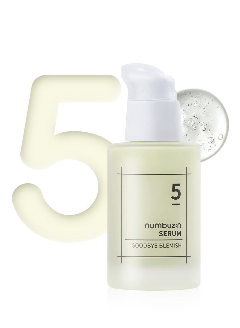 numbuzin No.5 goodbye blemish serum vitamin C niacinamide antioxidant dark spots acne scars lightweight gel korean skin care for face 1.69 fl oz