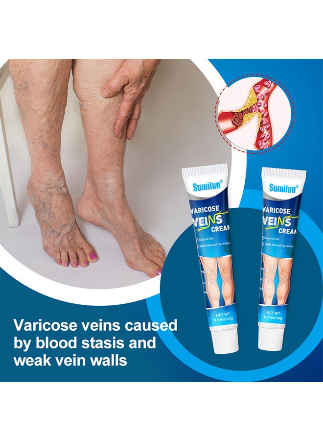 Varicose Vein Cream For Legs, Improves Blood Circulation, Reduces Spider Veins And Heaviness, Improve Blood Circulation, Tired And Heavy Legs, 20G