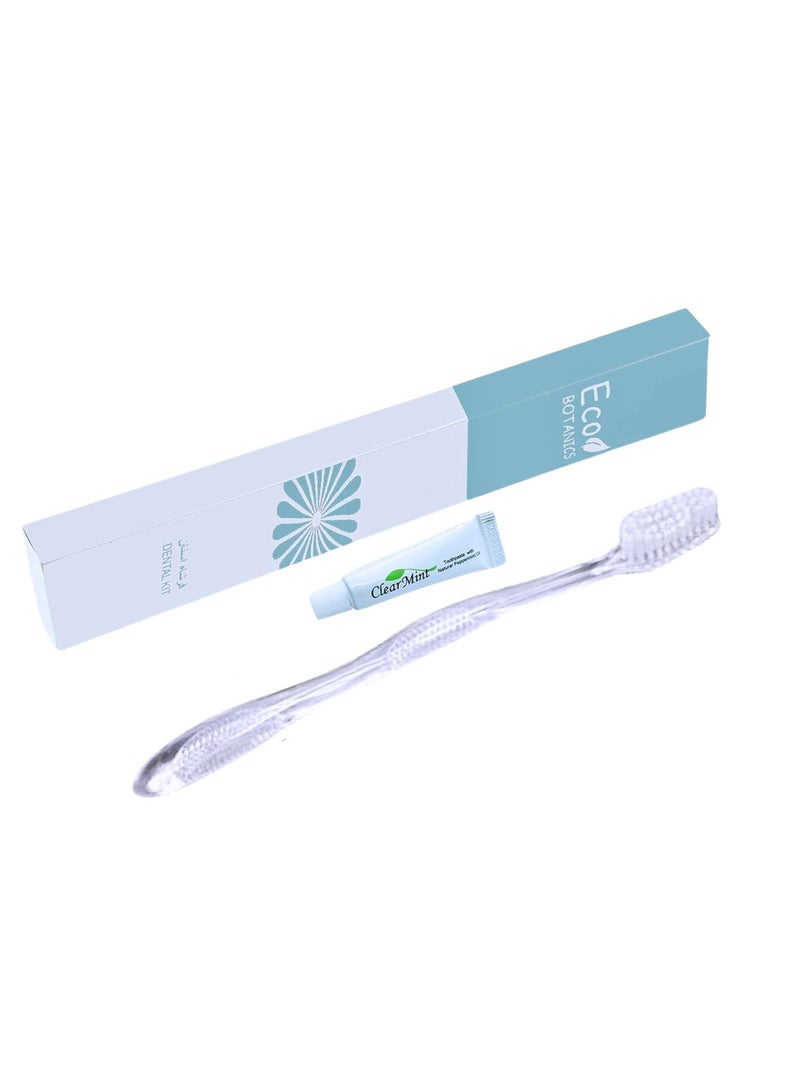 Bulk Set Pack of 200 Disposable Hotel Toothbrush with Toothpaste Dental Kit