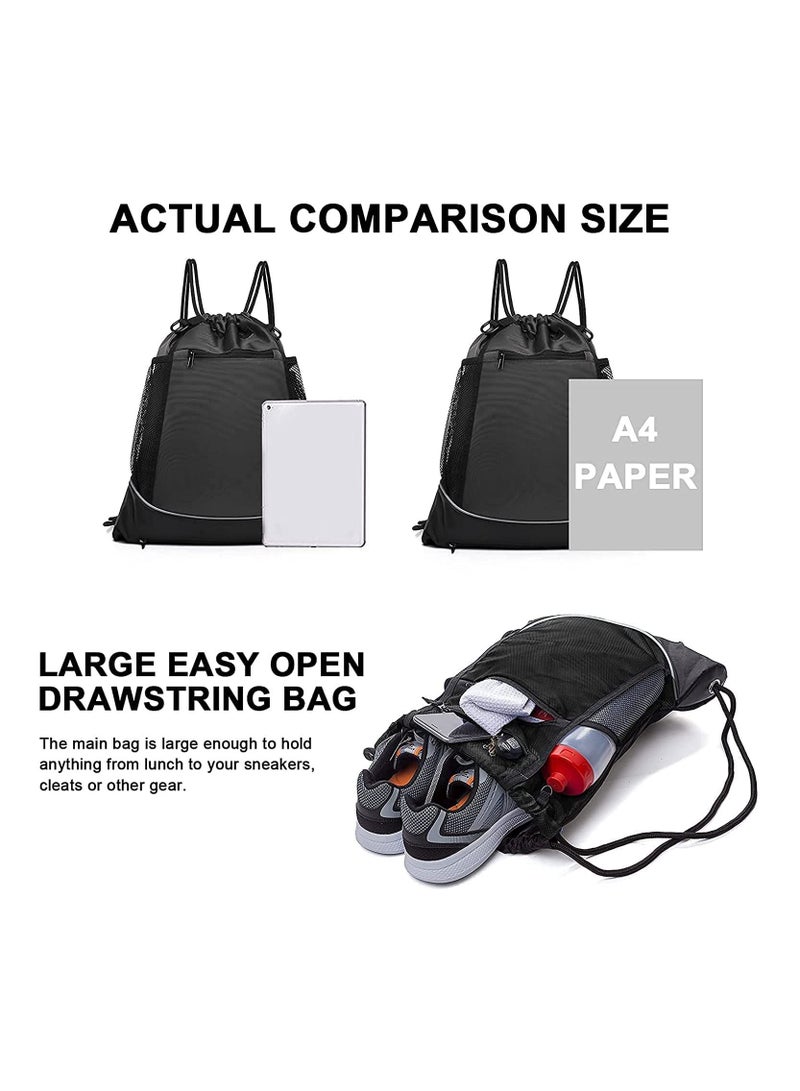 Drawstring pocket backpack, men's and women's outdoor travel sports basketball football swimming riding bag