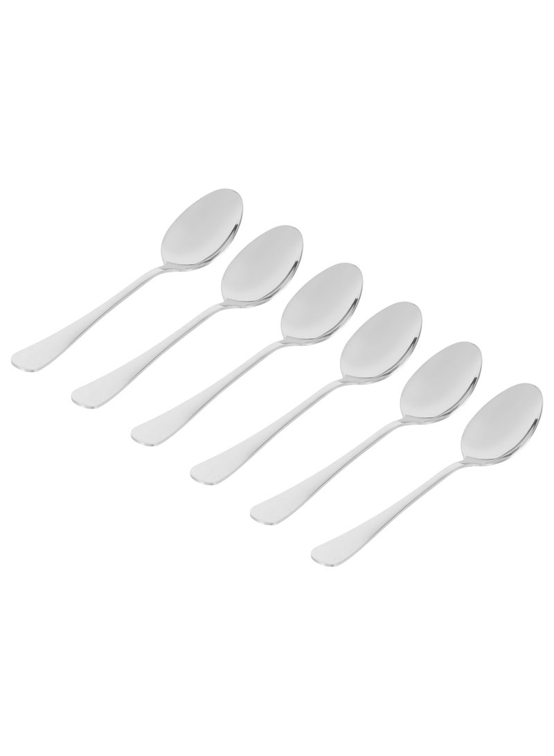 Delcasa 24Pc SS Cutlery Set with stand 6pcs table spoon 6pcs table fork 6pcs table spoon 6pcs tea spoon