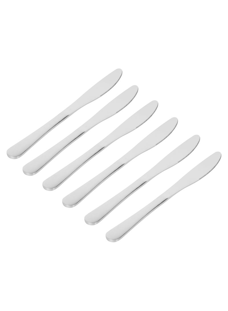 Delcasa 24Pc SS Cutlery Set with stand 6pcs table spoon 6pcs table fork 6pcs table spoon 6pcs tea spoon