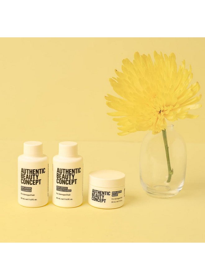 Replenish Cleanser Shampoo Damaged Hair Nourishes & Strengthens Hair Vegan & Crueltyfree Sulfatefree 1.6 Fl. Oz.