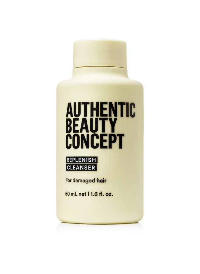Replenish Cleanser Shampoo Damaged Hair Nourishes & Strengthens Hair Vegan & Crueltyfree Sulfatefree 1.6 Fl. Oz.
