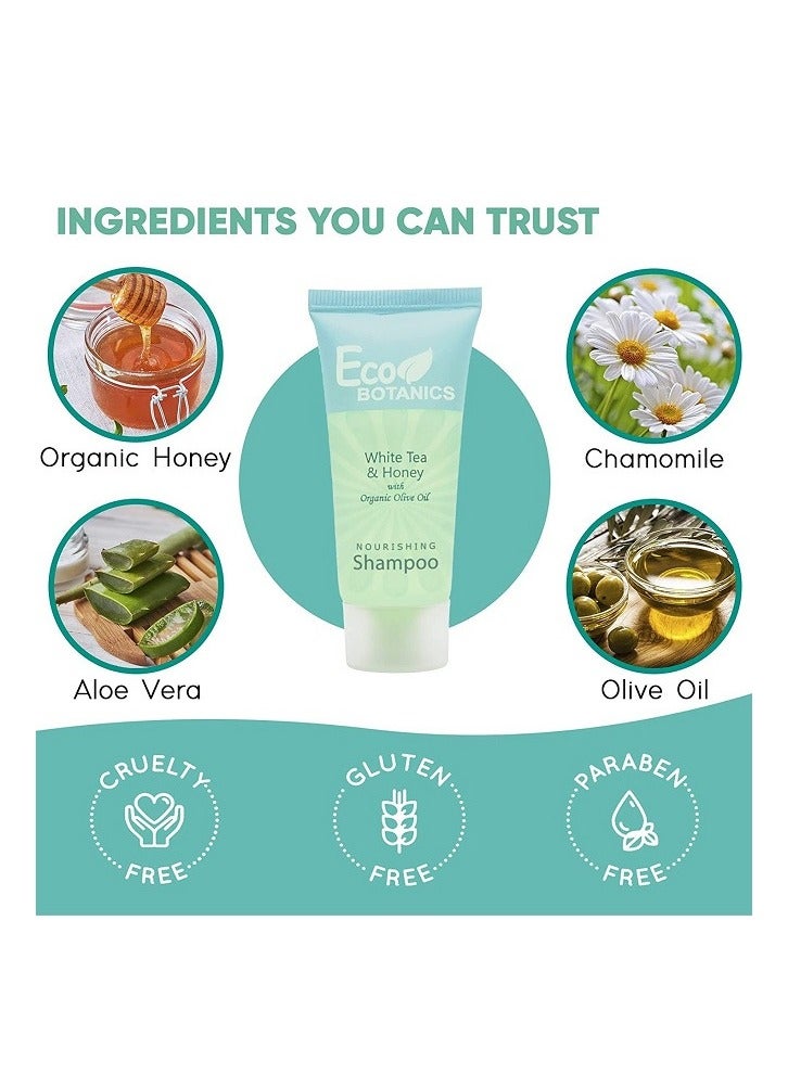 Bulk Set Pack of 125 Transparent Travel-Size Hotel Flip Cap Shampoo 30ml