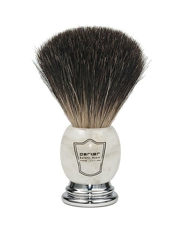 Shaving Set Silver/White/Brown