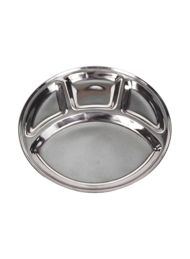 Stainless Steel Plate Silver 32.5cm