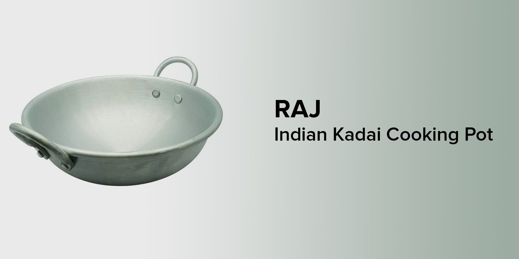 Indian Kadai Cooking Pot Silver
