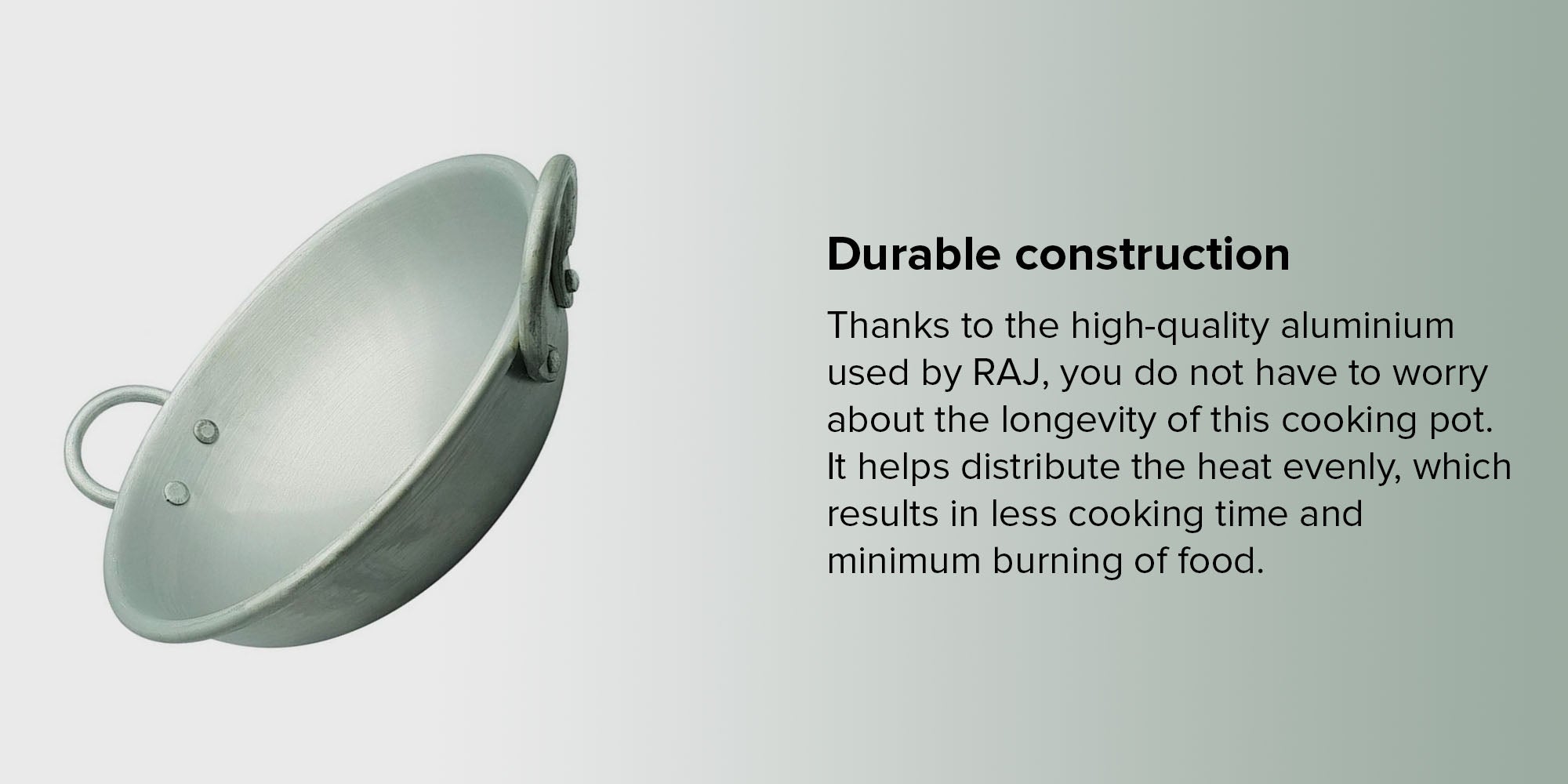 Indian Kadai Cooking Pot Silver