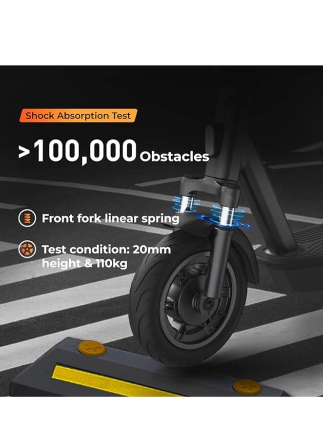 Electric Kick Scooter Ks6 Pro Adults Electric Scooter-Ks6 Pro 800W Motor, 55 Kilometers Long Range & 30 Kmp/H, With Self-Healing Tubeless/Hollow Honeycomb Tires