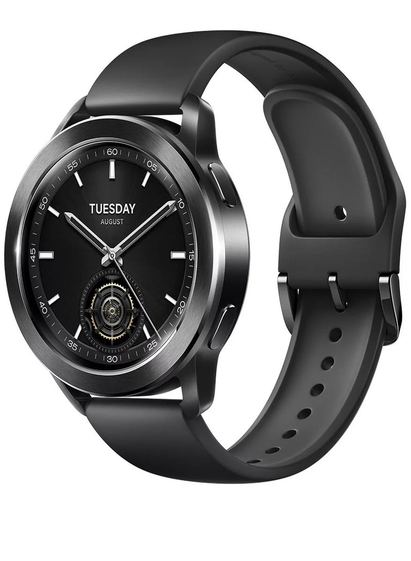 486 mAh Watch S3 1.43 Inch Amoled Bluetooth 5.2 Heart Rate Blood Oxygen Monitoring Global Version Black