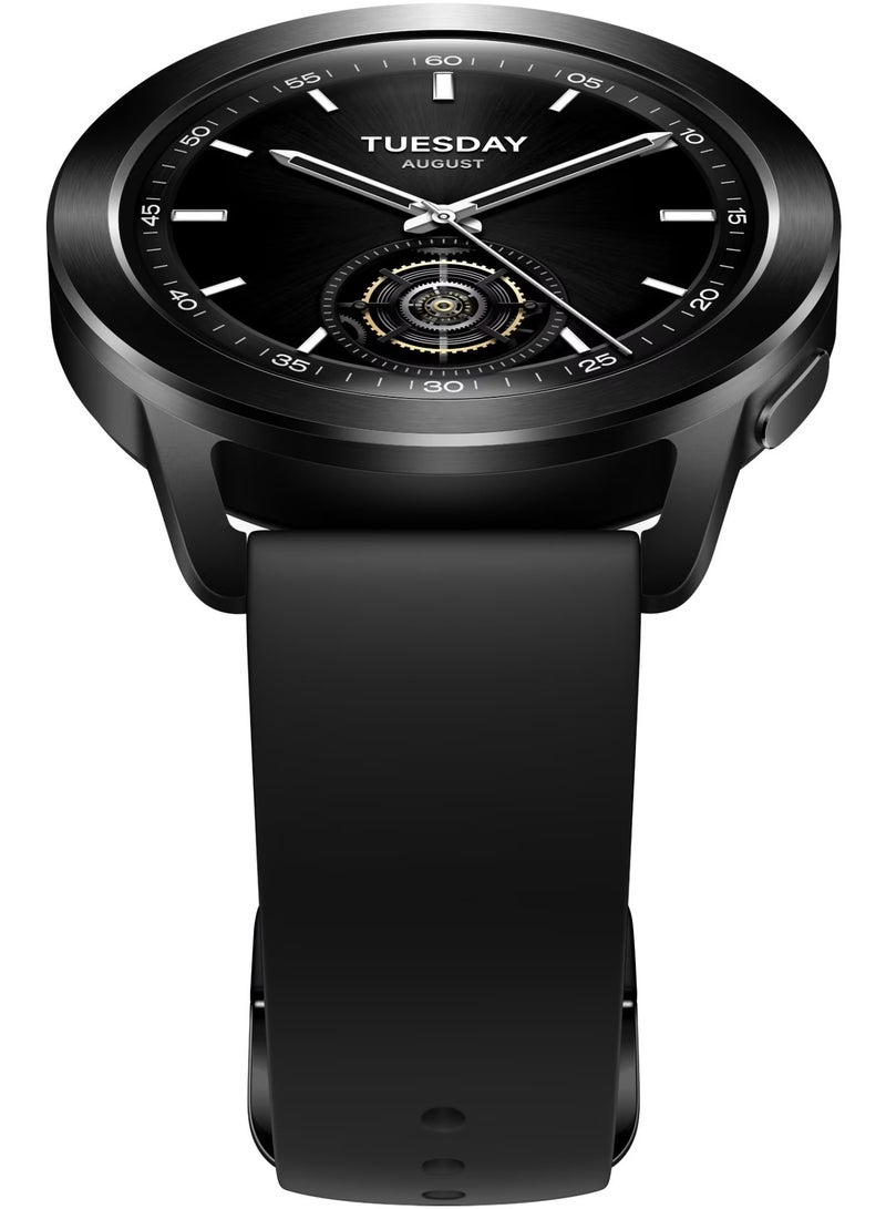 486 mAh Watch S3 1.43 Inch Amoled Bluetooth 5.2 Heart Rate Blood Oxygen Monitoring Global Version Black