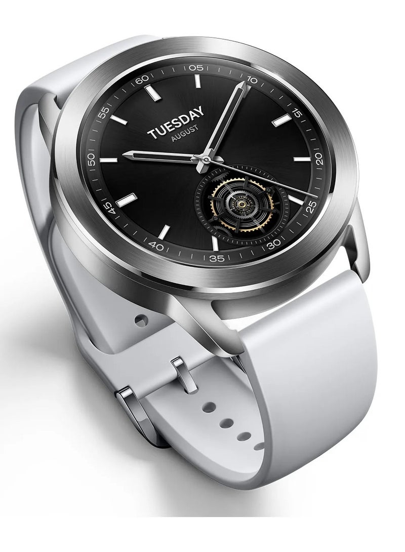 486 mAh Watch S3 1.43 Inch Amoled Bluetooth 5.2 Heart Rate Blood Oxygen Monitoring Global Version Silver