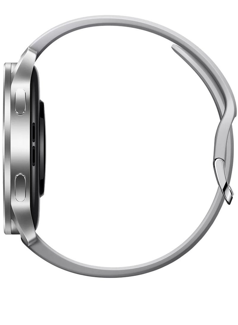 486 mAh Watch S3 1.43 Inch Amoled Bluetooth 5.2 Heart Rate Blood Oxygen Monitoring Global Version Silver