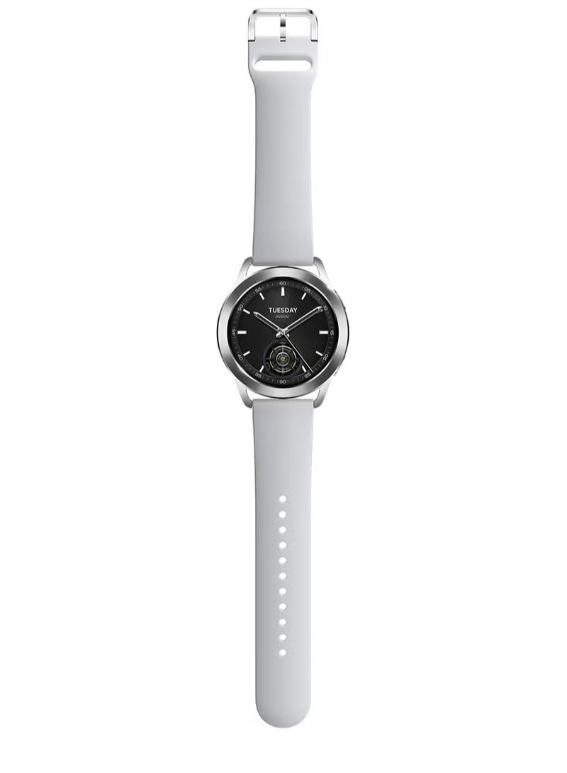 486 mAh Watch S3 1.43 Inch Amoled Bluetooth 5.2 Heart Rate Blood Oxygen Monitoring Global Version Silver